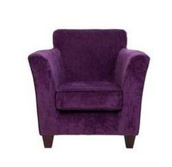Kelly Fabric Chair - Aubergine